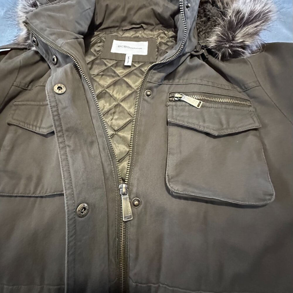 Bcbgeneration Olive Utility/Cargo Jacket/Coat, L - image 8